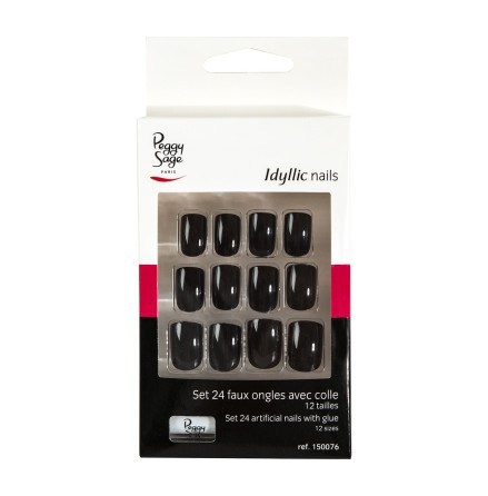 Set med 24 l�snaglar black