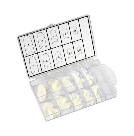 Set med 100 l�snaglar natural