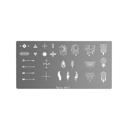 Nagellacksst�mpel platta ethnic