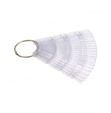 Solfj�derform med 60 nageltippar Clear