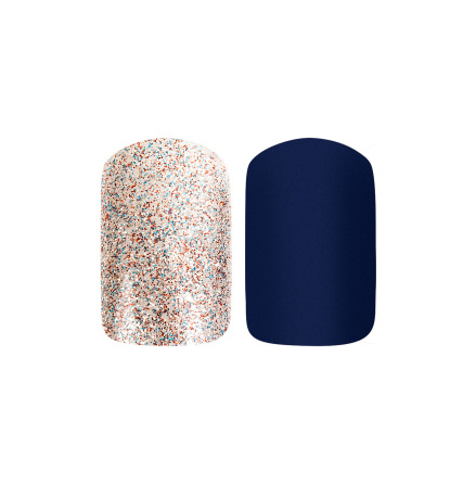 Set med 24 l�snaglar deep blue