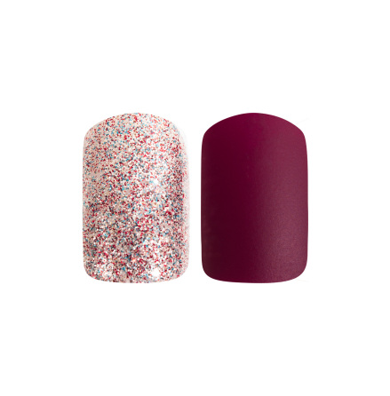 Set med 24 l�snaglar intense reds