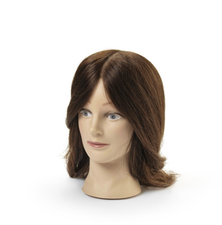�vningsdocka 100 % �kta h�r 40-45cm