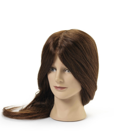 �vningsdocka 100 % �kta h�r 45-50cm