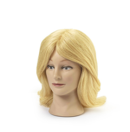 �vningsdocka 100 % �kta h�r 35-40cm