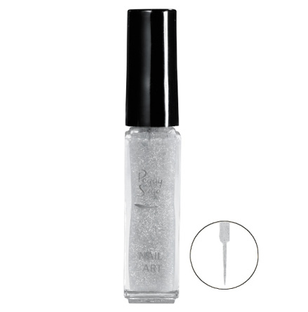 Nailart lack paillet� argent 7ml