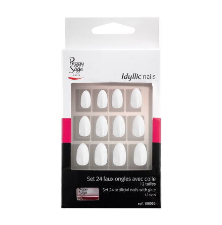 Set med 24 l�snaglar stiletto chic
