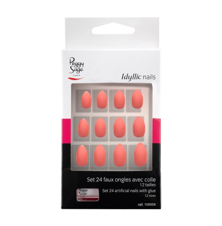 Set med 24 l�snaglar pink stiletto