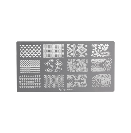 Nagellacksst�mpel plate 1