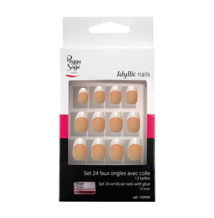 Set med 24 l�snaglar French stiletto